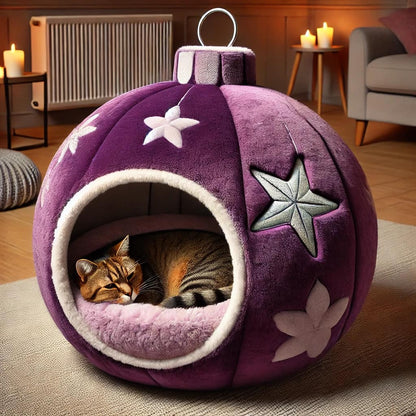 Christmas Bauble Pet Beds: Embracing Festive Comfort for Your Furry Friends