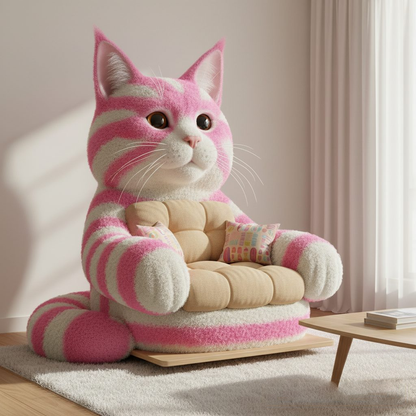 Cat-Shaped Armchair for a Purr-fectly themed living space